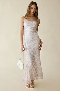 Lulus Petaluma Floral Sequin Mermaid Maxi Dress