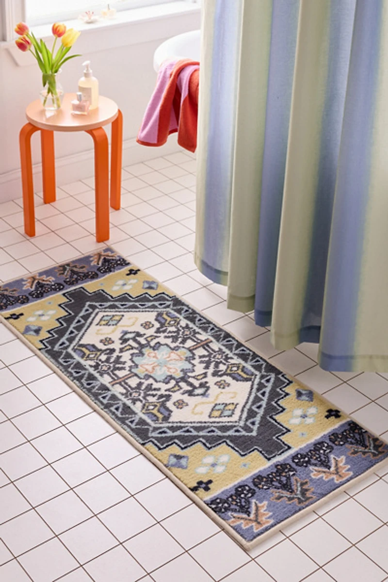 Beck Medallion Printed Bath Mat