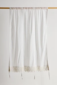 Wispy Crochet Trim Balloon Window Valance