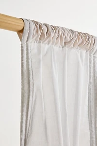 Wispy Crochet Trim Balloon Window Valance