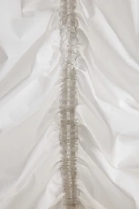 Wispy Crochet Trim Balloon Window Valance