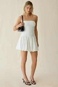 Lulus Molly Bubble Hem Strapless Mini Dress