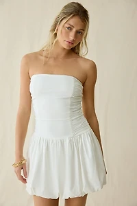 Lulus Molly Bubble Hem Strapless Mini Dress