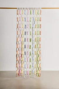 Fabric Chain Linked Doorway Curtain