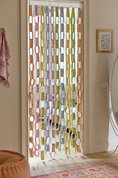 Fabric Chain Linked Doorway Curtain