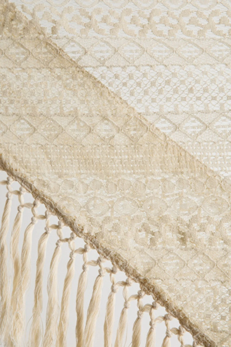 Lace Fringe Scarf Window Valance