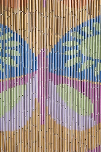 Monica Butterfly Bamboo Beaded Curtain
