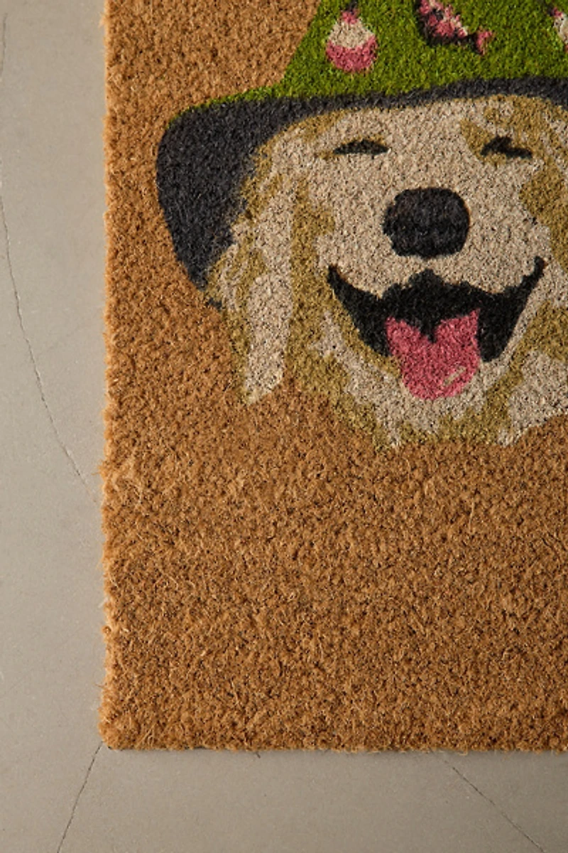 Dog Collage Coir Doormat