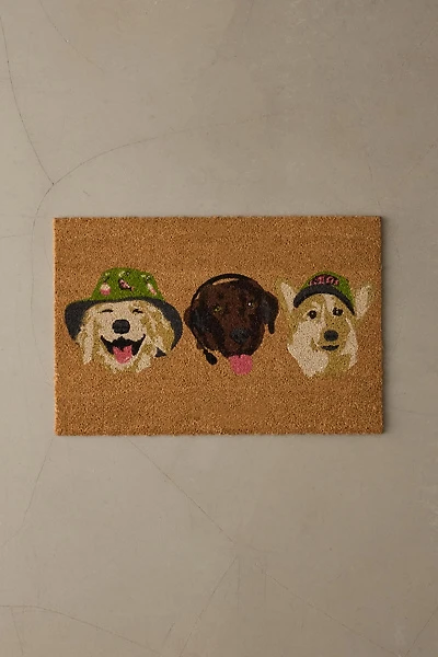 Dog Collage Coir Doormat