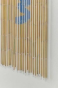 Mara Coastal Icon Striped Bamboo Beaded Curtain