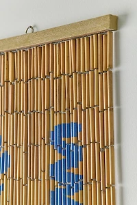 Mara Coastal Icon Striped Bamboo Beaded Curtain