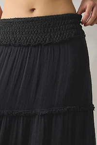 Kimchi Blue On My Mind Smocked Waist Tiered Maxi Skirt