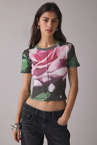 Muse Assembly Rose Short Sleeve Top