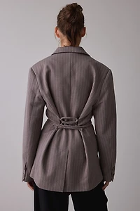 Muse Assembly Angela Tie-Waist Wrap Blazer
