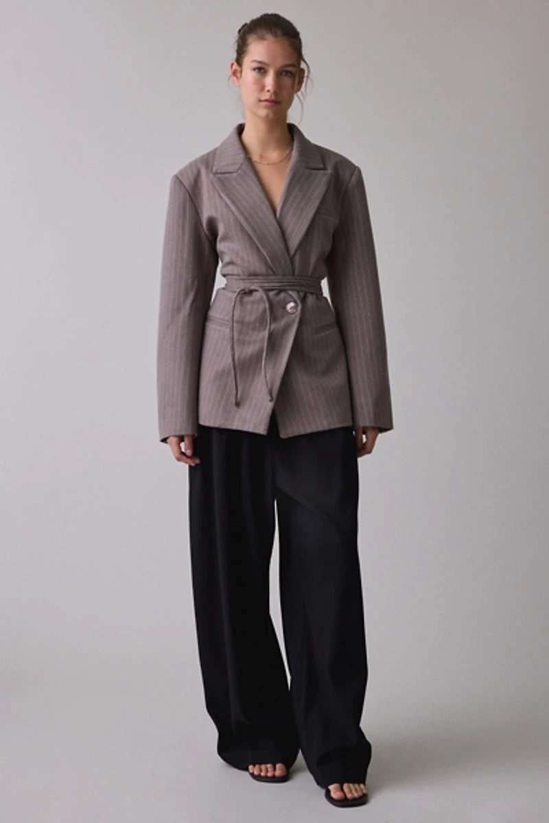 Muse Assembly Angela Tie-Waist Wrap Blazer