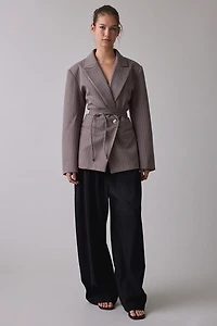 Muse Assembly Angela Tie-Waist Wrap Blazer