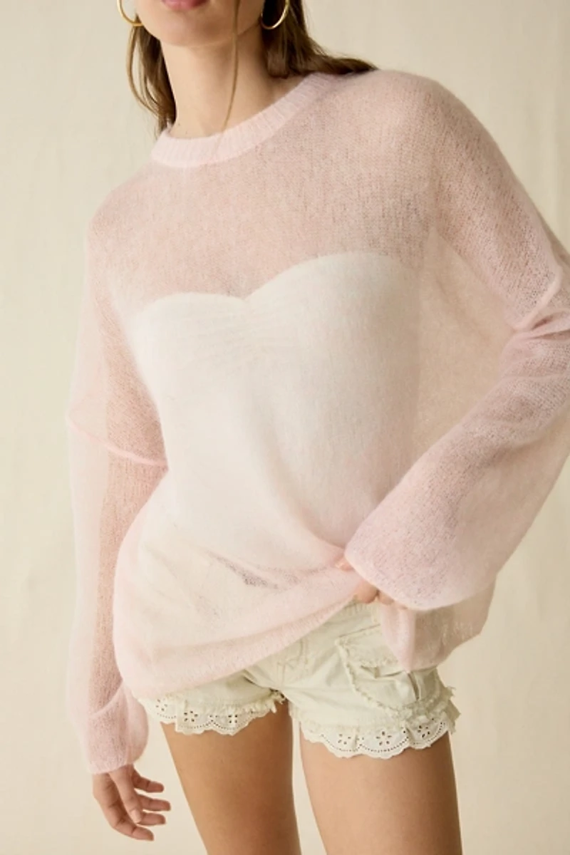 Muse Assembly Willow Sheer Oversized Sweater