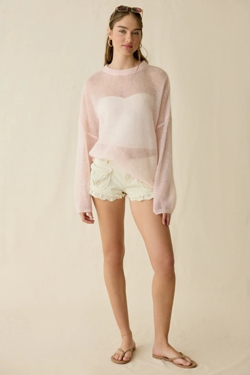 Muse Assembly Willow Sheer Oversized Sweater