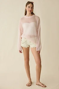 Muse Assembly Willow Sheer Oversized Sweater