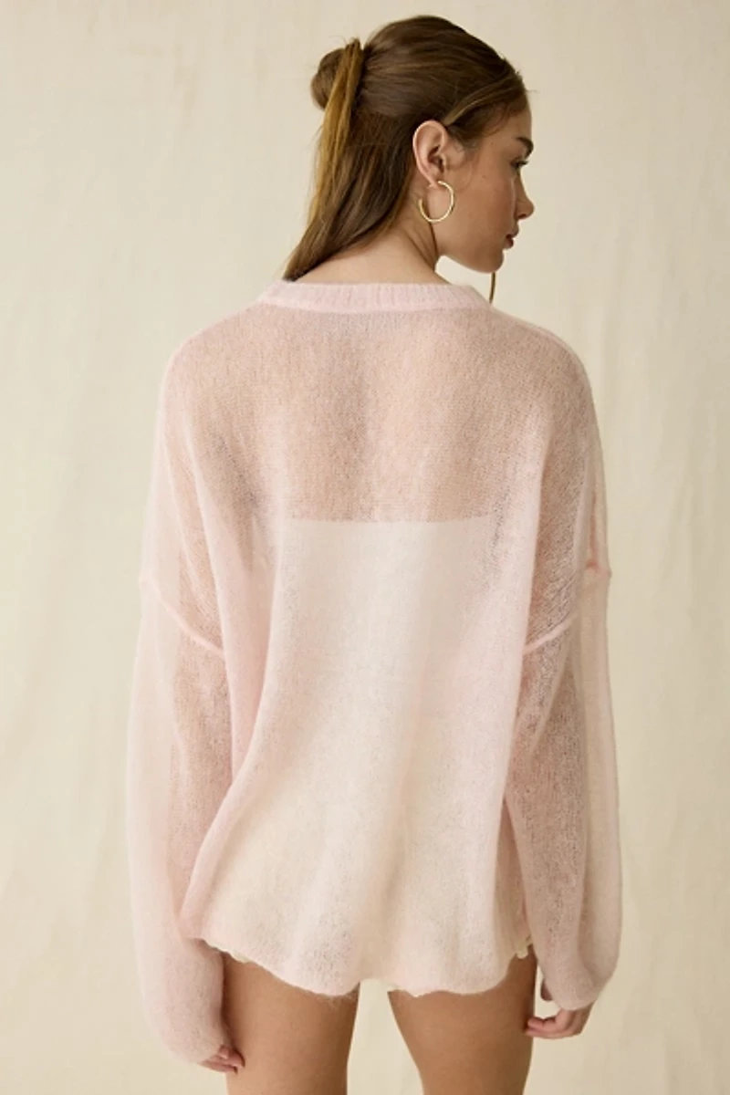 Muse Assembly Willow Sheer Oversized Sweater