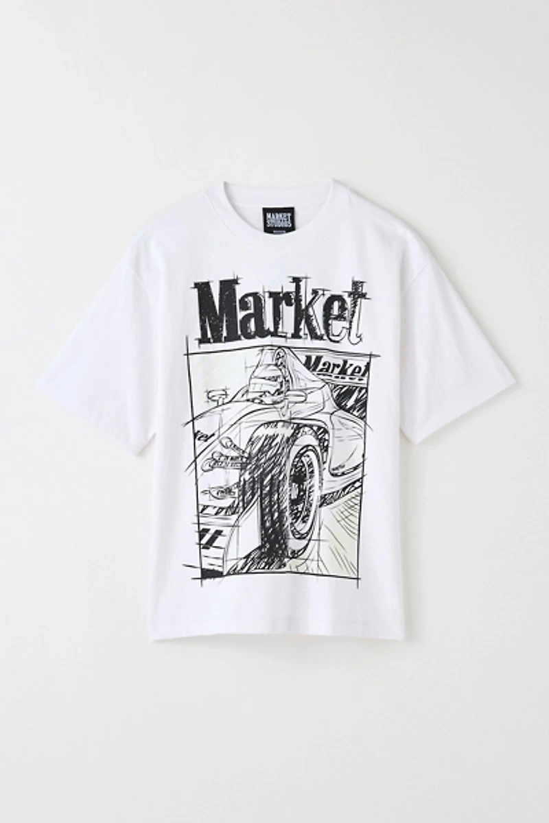 Market Studios Scribbled Formula 1 Graphic Tee
