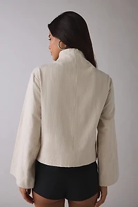 Ghospell Josefa Eyelet Lace-Up Top