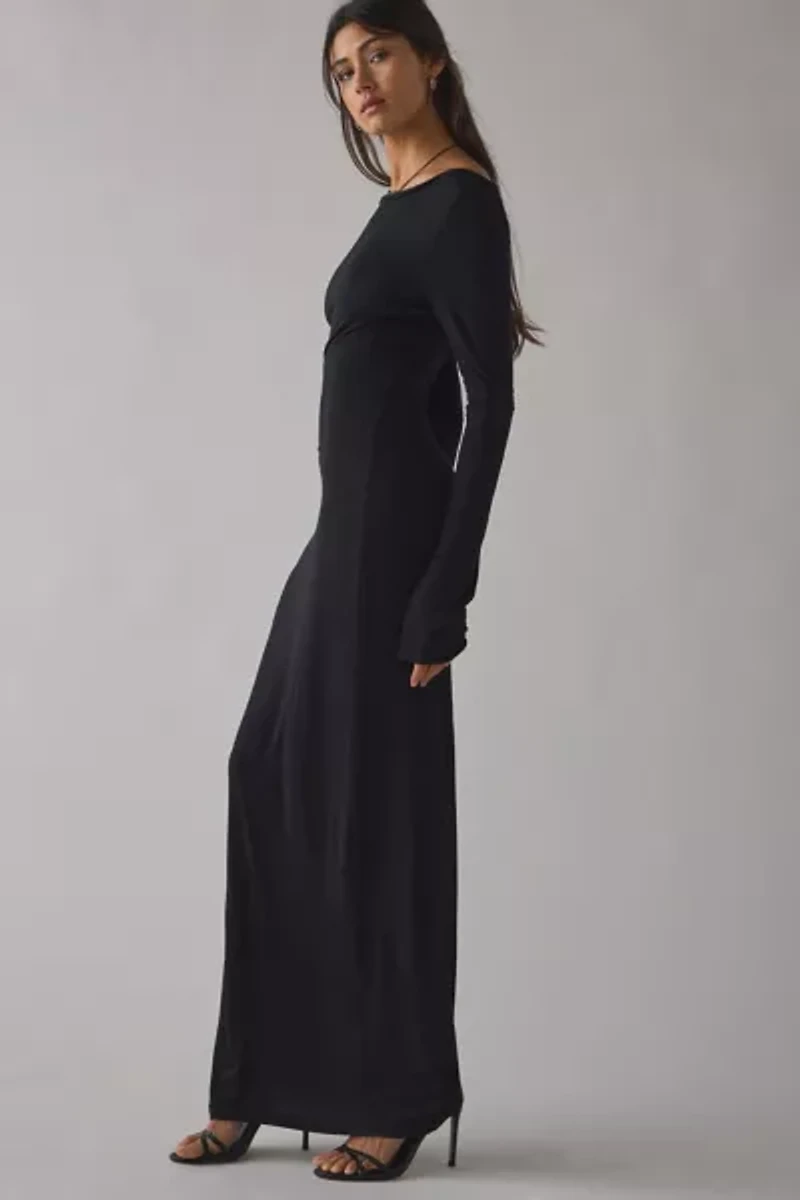 CAMPBELL&KRAMER X ReMADE By UO Demeter Boatneck Maxi Dress