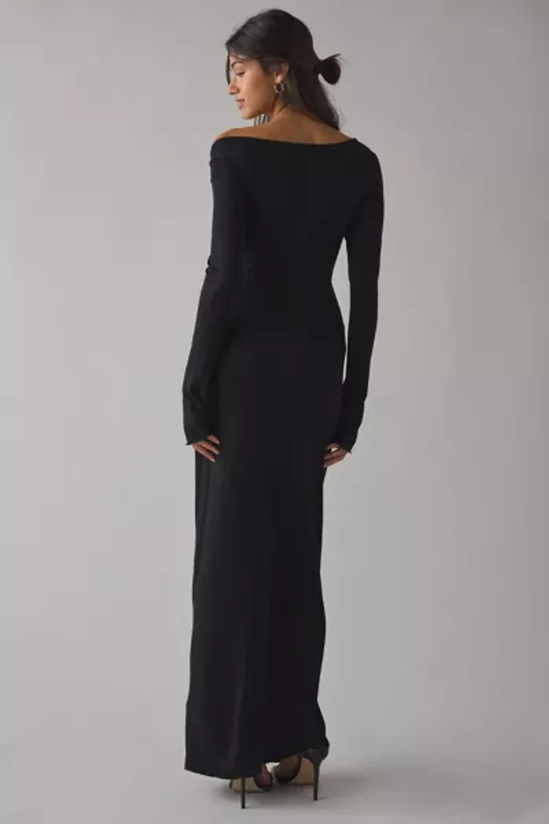 CAMPBELL&KRAMER X ReMADE By UO Demeter Boatneck Maxi Dress