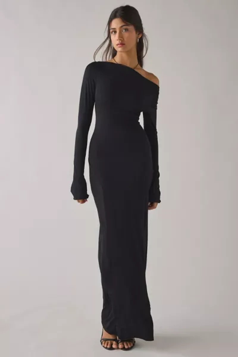 CAMPBELL&KRAMER X ReMADE By UO Demeter Boatneck Maxi Dress