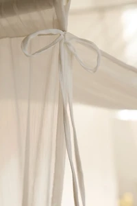 Floating Chiffon Bed Canopy Curtain