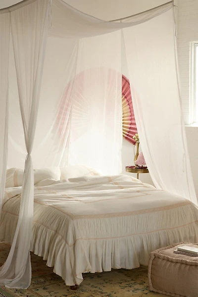 Floating Chiffon Bed Canopy Curtain
