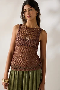 BDG Nate Sheer Net Tank Top