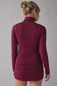 Frankies Bikinis Milo Sunday Stripe Turtleneck Sweater