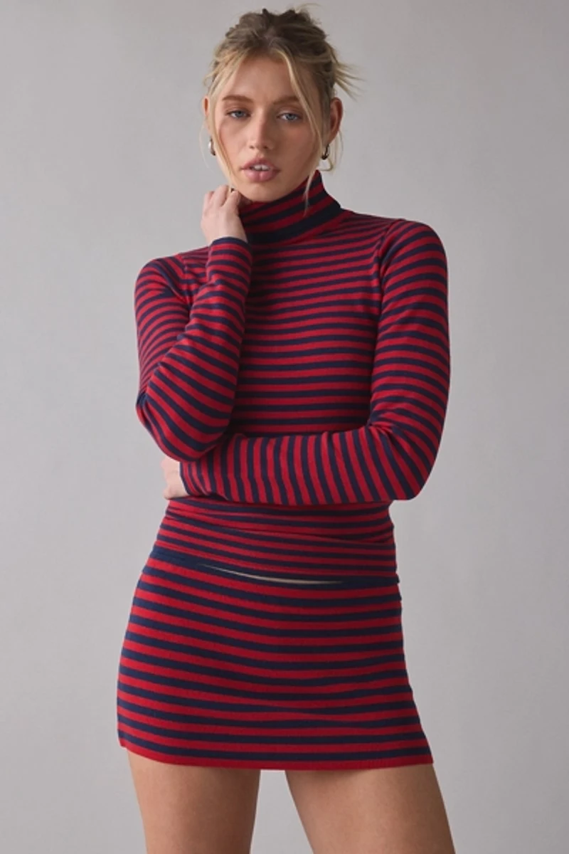 Frankies Bikinis Marialla Sunday Stripe Mini Skort