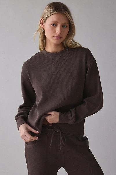 Frankies Bikinis Noah Walnut Thermal Long Sleeve Tee
