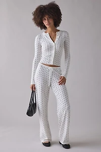 Frankies Bikinis Lenon Belle Of The Ball Button Up Knit Sweater