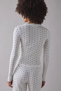 Frankies Bikinis Lenon Belle Of The Ball Button Up Knit Sweater