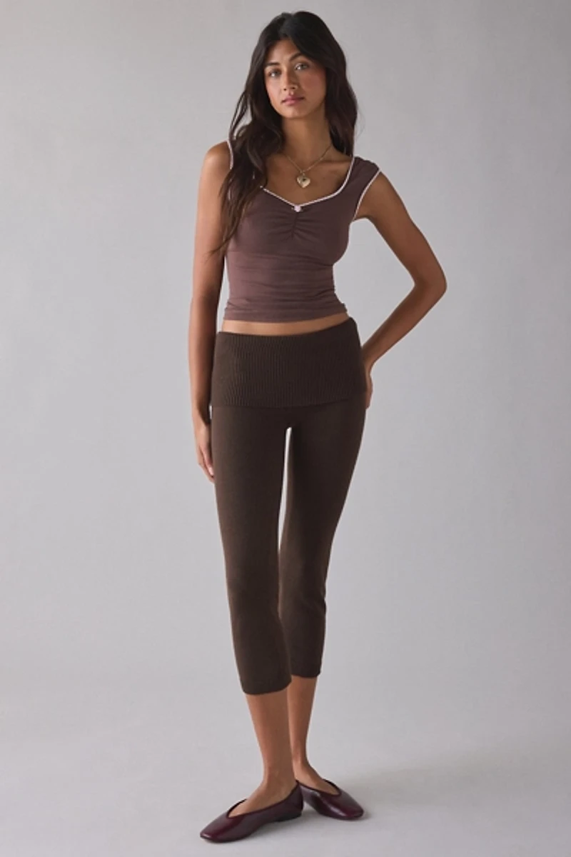 Frankies Bikinis Milo Cloud Knit Capri Pant