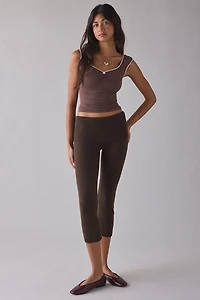 Frankies Bikinis Milo Cloud Knit Capri Pant