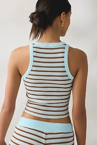 Frankies Bikinis Emma Thermal Knit Tank Top