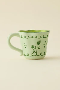 Floral Handmade Ceramic Mug