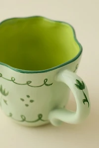 Floral Handmade Ceramic Mug