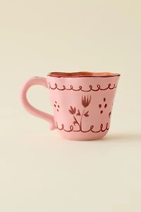 Floral Handmade Ceramic Mug