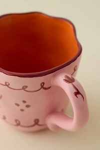 Floral Handmade Ceramic Mug