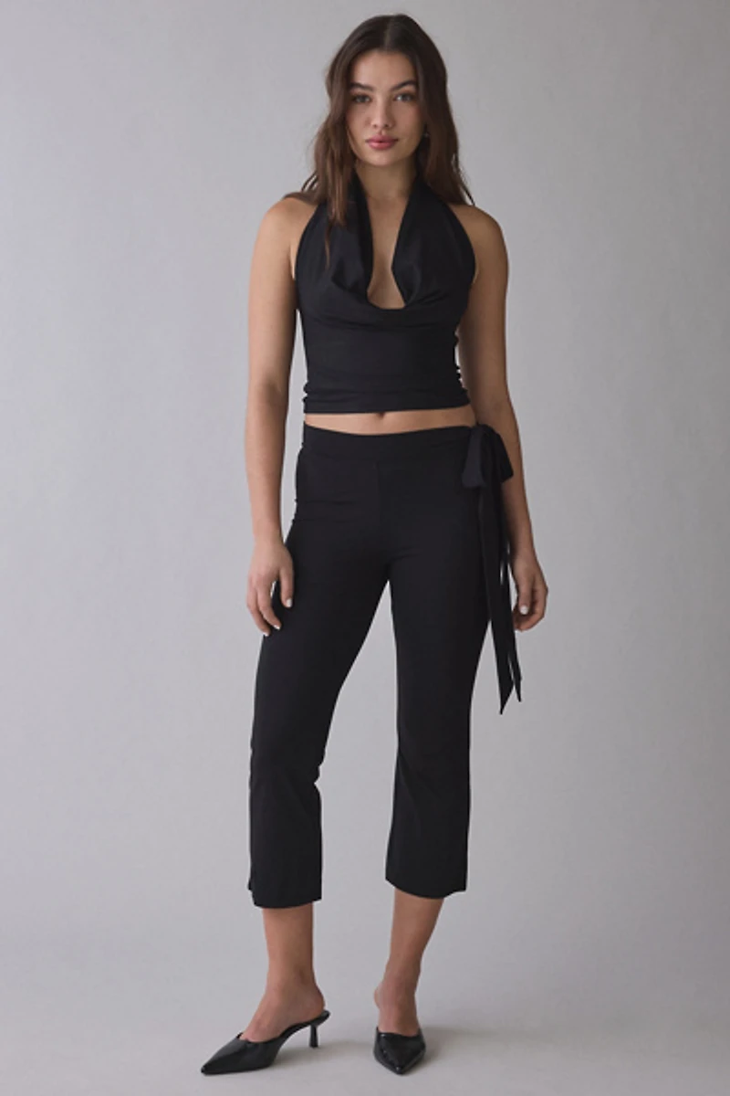 Frankies Bikinis Jay Side-Tie Capri Pants