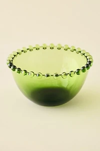 Beaded Edge Tinted Glass Cereal Bowl