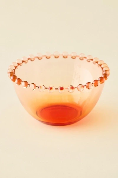 Beaded Edge Tinted Glass Cereal Bowl
