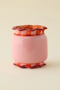 Wavy Striped Ceramic Utensil Holder