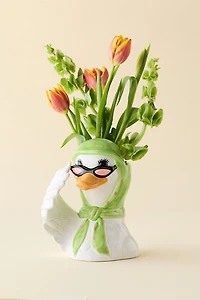 Goose Ceramic Utensil Holder