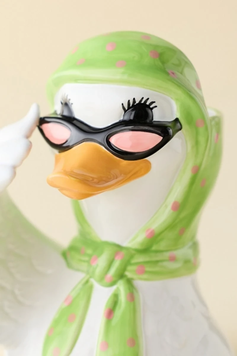 Goose Ceramic Utensil Holder